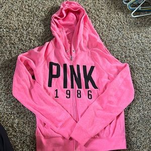 PINK zip up hoodie